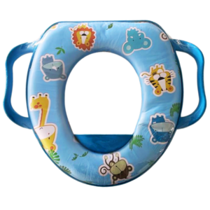  Asiento de entrenamiento para ir al baño con asas para niños y niñas, se adapta a inodoros redondos y ovalados, antideslizante con protección contra salpicaduras