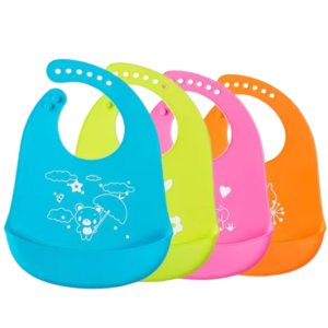 Baberos de silicona para bebés para comer