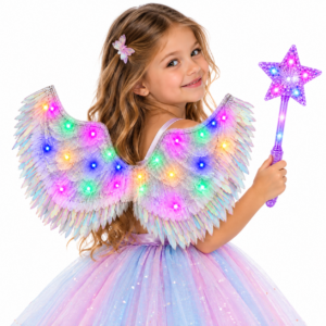 Alas con Luz Secuencial para Niñas – Accesorio de Hada y Princesa