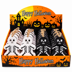 Esqueleto Decorativo con Luces LED para Halloween – Caja x 12 Unidades
