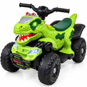 Cuatrimoto Eléctrica Infantil Dinosaurio 6V con Luces y Sonidos