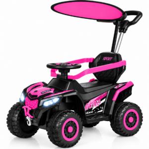 Carro Montable Infantil con Guía, Techo, Luces y Sonidos